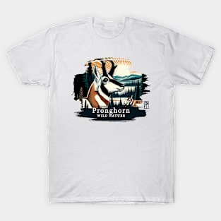 Pronghorn - WILD NATURE - PRONGHORN -4 T-Shirt